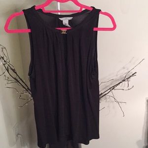 Black shirt with gold front buckle